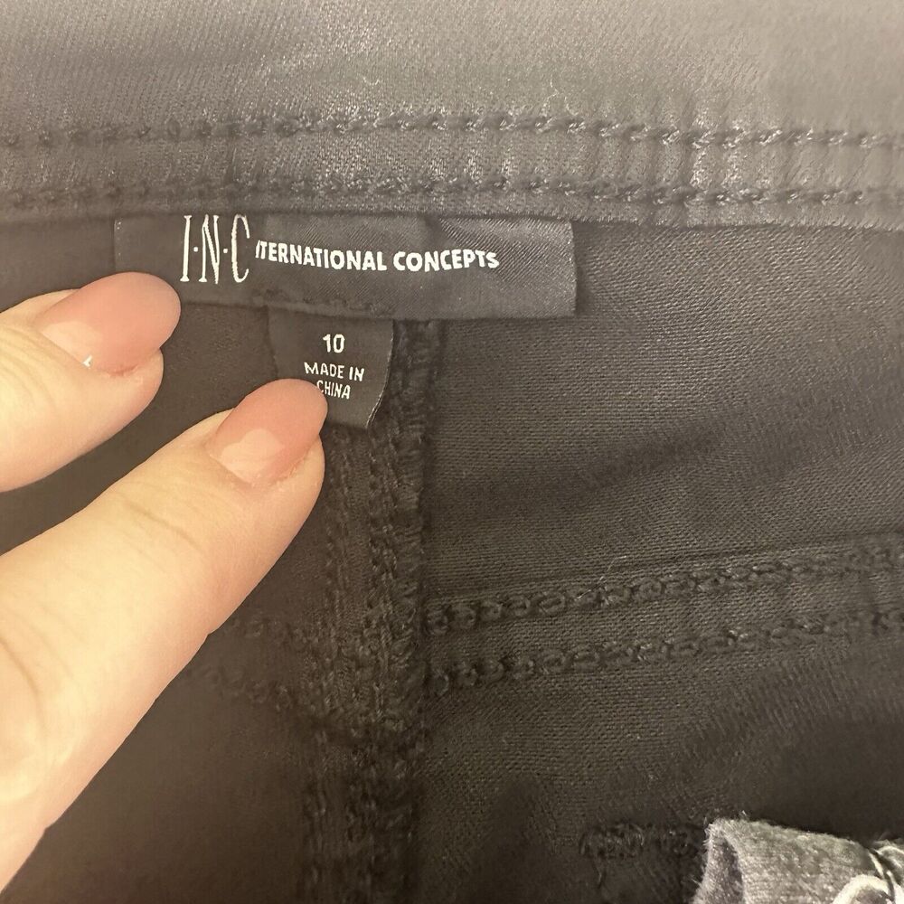 INC International Concepts Women's Slim Fit Flat Front Dress Pants Size 10 30x28 - Picture 3 of 16